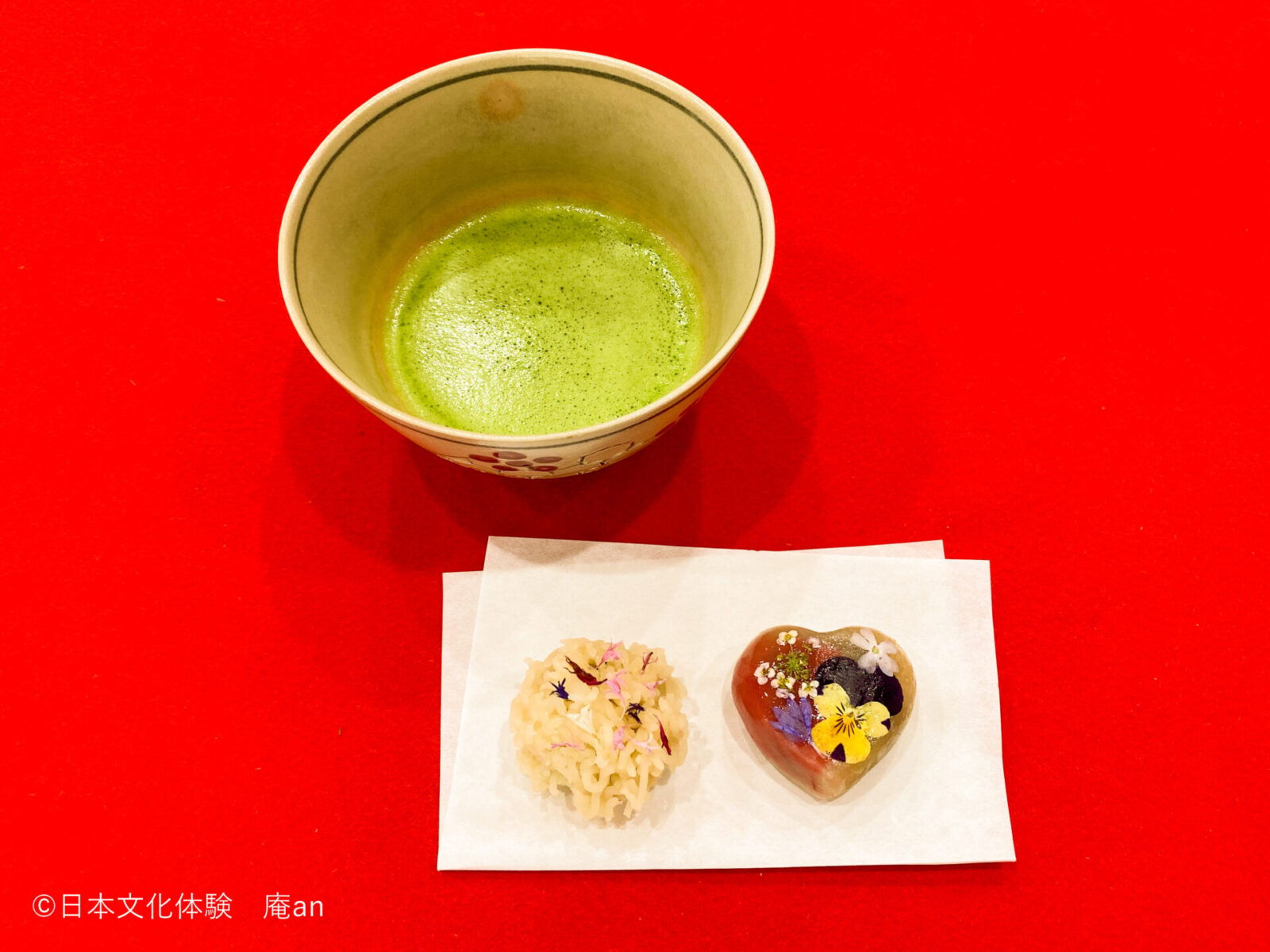 花和菓子作り体験とお点前体験